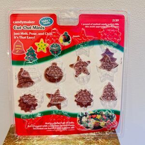 Lot of 9 Vintage Candy Mold Christmas Easter Precious Memories Valentine Holiday